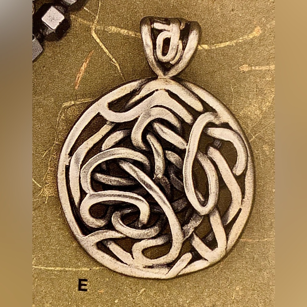 RESERVED Silpada Dynamic RARE DUO Sterling Celtic Knot Woven Pendant & 17” Popco - Picture 14 of 16